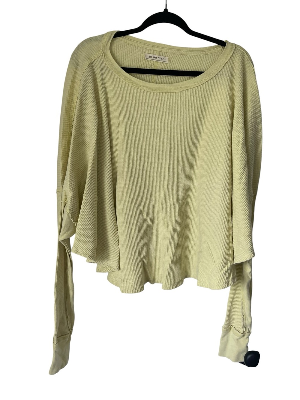 Free People Waffle Knit Lightweight Thermal Top